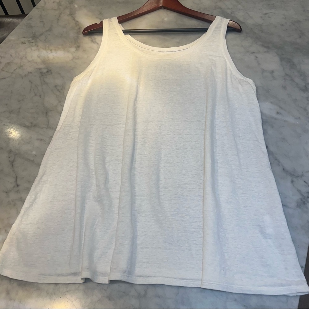 Eileen Fisher White Tank Top Size XL